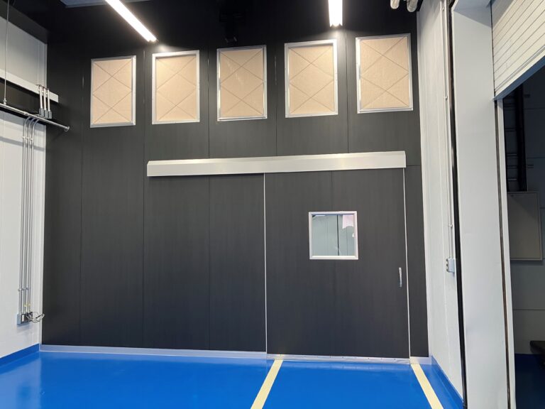 塗装工場 パネル間仕切り（壁面ﾌｨﾙﾀｰ付）